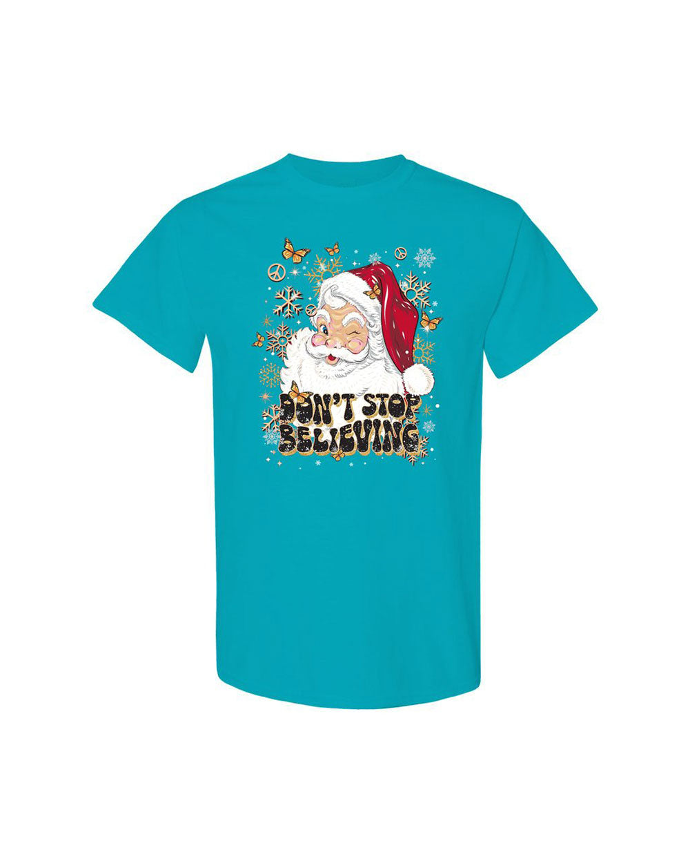 DON'T STOP BELIEVING CHRISTMAS COTTON SHIRT - TLTR08112411