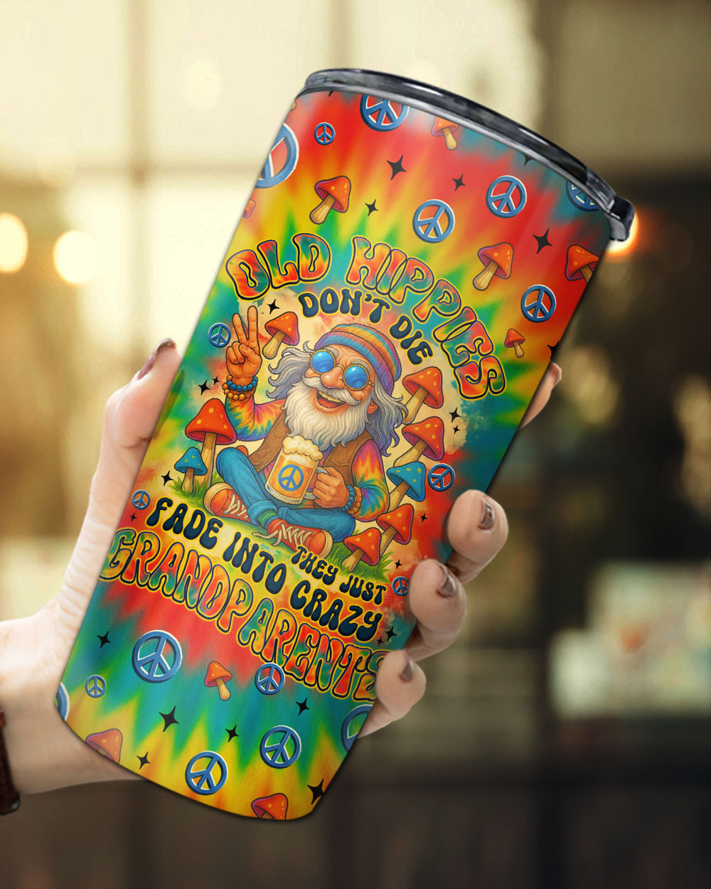 OLD HIPPIES TIE DYE TUMBLER - TYTM1507255