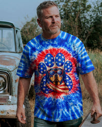 ROTTWEILER DOG RED WHITE & BLUE SWIRL ALL OVER PRINT - TLTW1003264