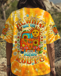 ALWAYS TAKE THE SCENIC ROUTE TIE DYE BUS ALL OVER PRINT - TLTW0207254