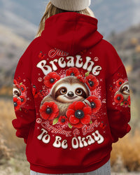 JUST BREATHE SLOTH ALL OVER PRINT - TLTW2409253