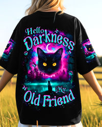 HELLO DARKNESS MY OLD FRIEND CAT ALL OVER PRINT - YHHN2701261