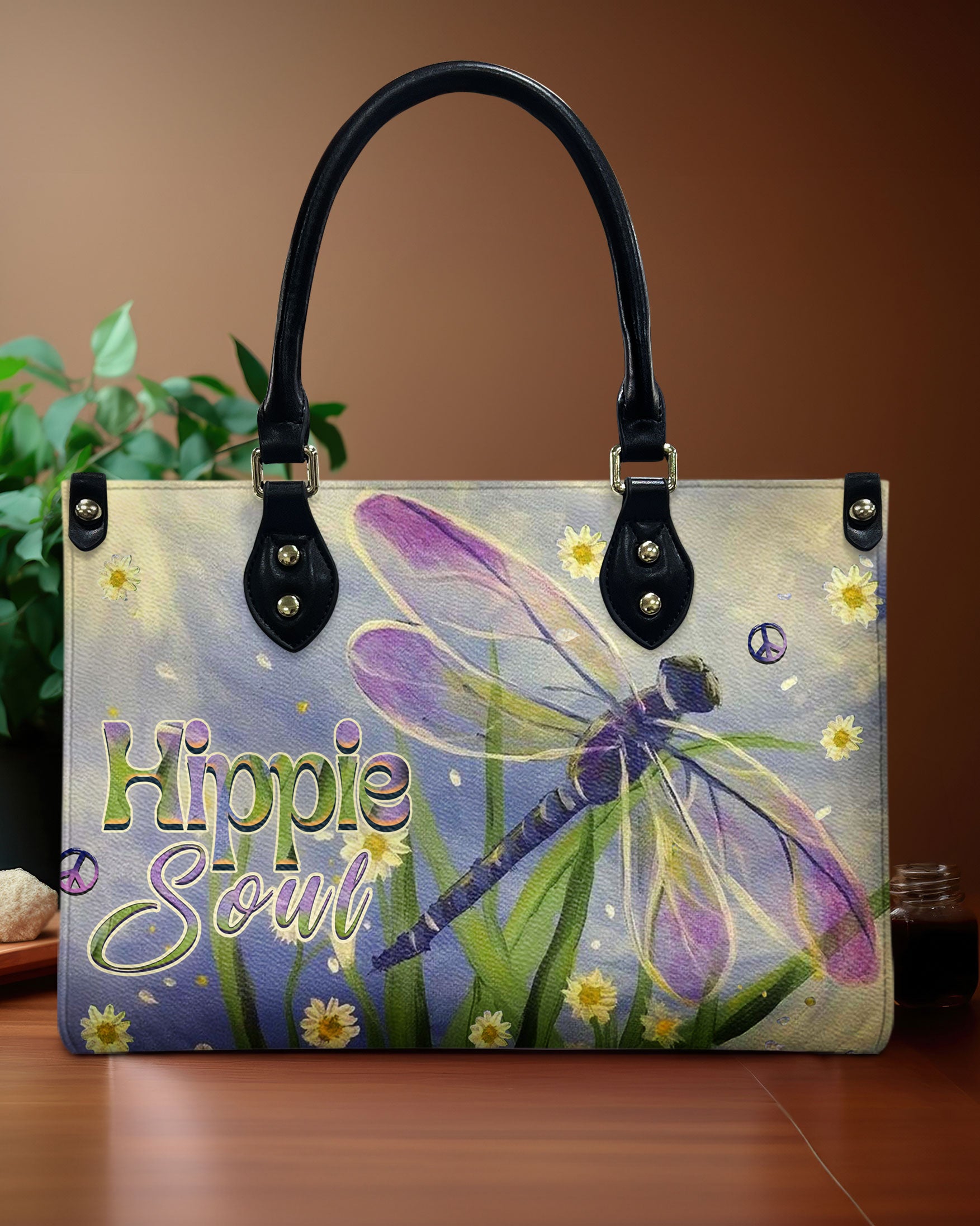 HIPPIE SOUL DRAGONFLY LEATHER HANDBAG - YHHN0110244