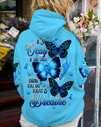 IT'S OKAY IF THE ONLY THING BUTTERFLY DIABETES AWARENESS ALL OVER PRINT - TLTW1109254