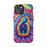 CAT COLORFUL SWIRL PATTERN MAGNETIC PHONE CASE - TLTW1404263