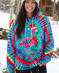 FLAMINGO FESTIVE COLOR SWIRL CHRISTMAS ALL OVER PRINT - TLTW0610264
