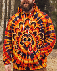 THANKSGIVING TURKEY FIRESTORM SWIRL ALL OVER PRINT - TLTW2110265
