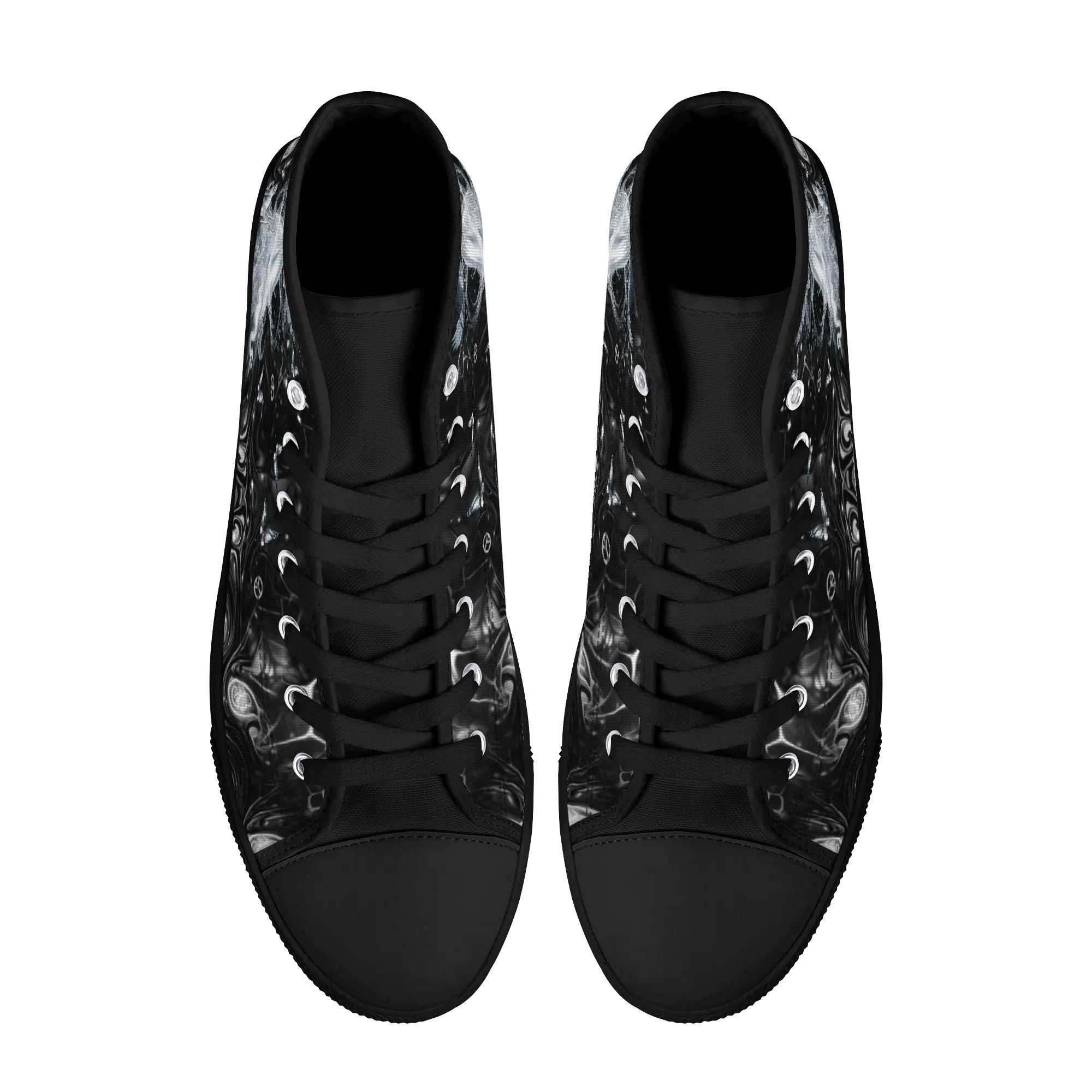 SPIRIT OF A WITCH HALLOWEEN HIGH TOP CANVAS SHOES - YHDU2609246