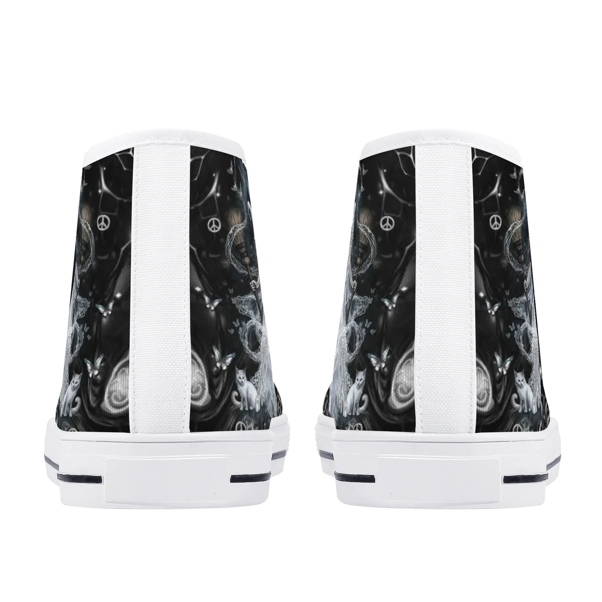 SPIRIT OF A WITCH HALLOWEEN HIGH TOP CANVAS SHOES - YHDU2609246