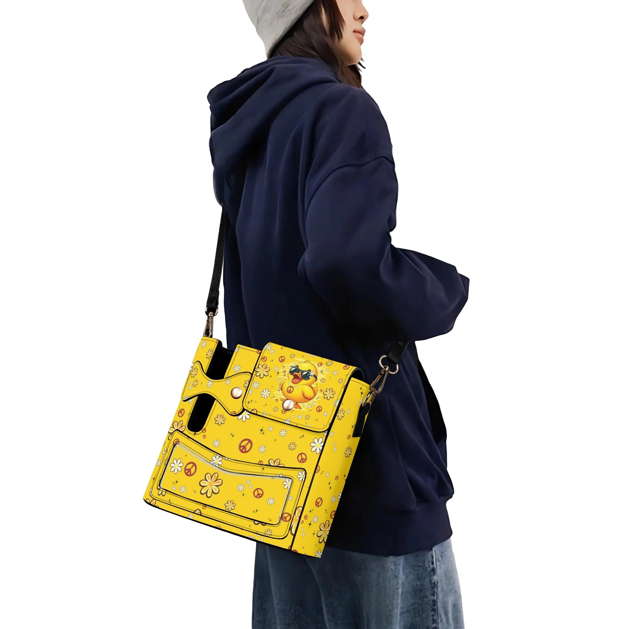 I'M NOT SHORT DUCK LEATHER TUMBLER STORAGE BAG - TYPQ0608251
