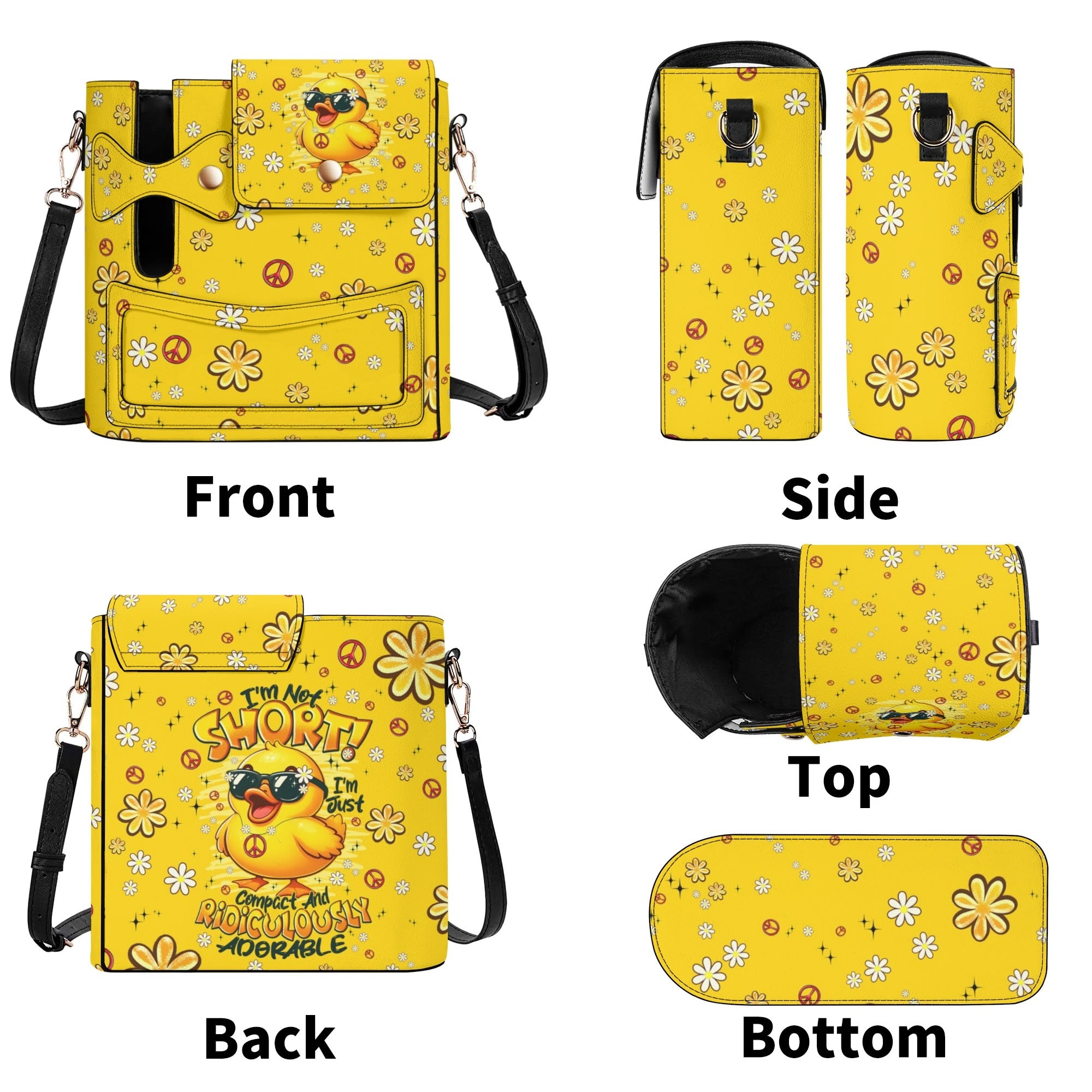 I'M NOT SHORT DUCK LEATHER TUMBLER STORAGE BAG - TYPQ0608251