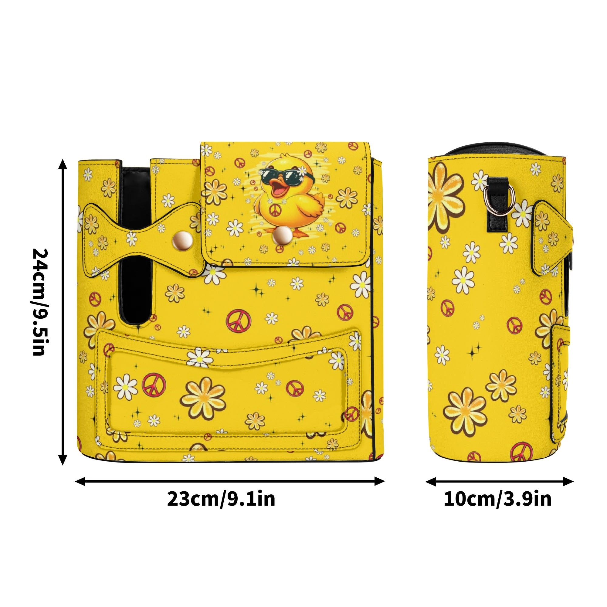 I'M NOT SHORT DUCK LEATHER TUMBLER STORAGE BAG - TYPQ0608251