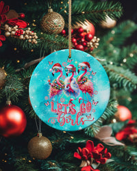 LET'S GO GIRLS FLAMINGO CHRISTMAS ORNAMENT - TLNO0311233
