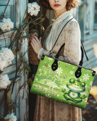 JUST BREATHE FROG LEATHER HANDBAG - TYQY1304264