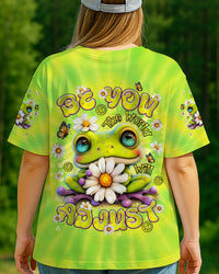 BE YOU THE WORLD WILL ADJUST FROG TIE DYE ALL OVER PRINT - TLNT2905253