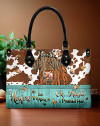 HEIFERS BE TRIPPIN' LEATHER HANDBAG - YHLT1806242