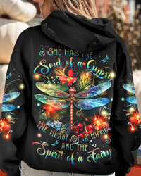 SPIRIT OF A FAIRY CHRISTMAS DRAGONFLY ALL OVER PRINT - YHLT0611232