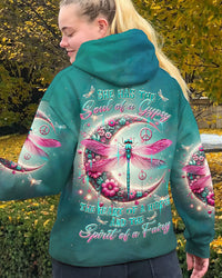 SPIRIT OF FAIRY DRAGONFLY CRESCENT MOON ALL OVER PRINT - TLTR3110235