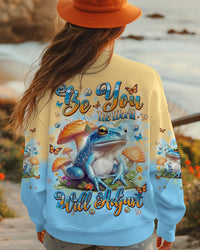 BE YOU THE WORLD WILL ADJUST FROG ALL OVER PRINT  - TLNT2401254