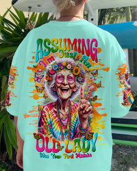 ASSUMING I'M JUST AN OLD LADY TIE DYE ALL OVER PRINT - TLNT1810233