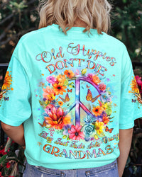 OLD HIPPIES PEACE SIGN ALL OVER PRINT - YHLT181223