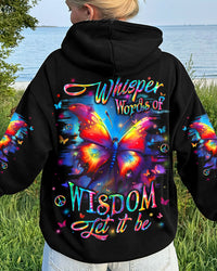 WHISPER WORDS OF WISDOM LET IT BE BUTTERFLY ALL OVER PRINT - YHLN0912243