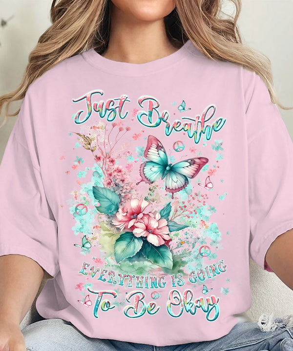 JUST BREATHE BUTTERFLY COTTON SHIRT - YHLT0907243