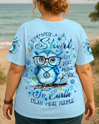 I'M NOT SHORT OWL ALL OVER PRINT - YHLT3007251