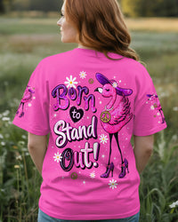 BORN TO STAND OUT FLAMINGO ALL OVER PRINT - TLTW2303261