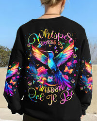 WHISPER WORDS OF WISDOM LET IT BE HUMMINGBIRD ALL OVER PRINT  - TLTR0511243
