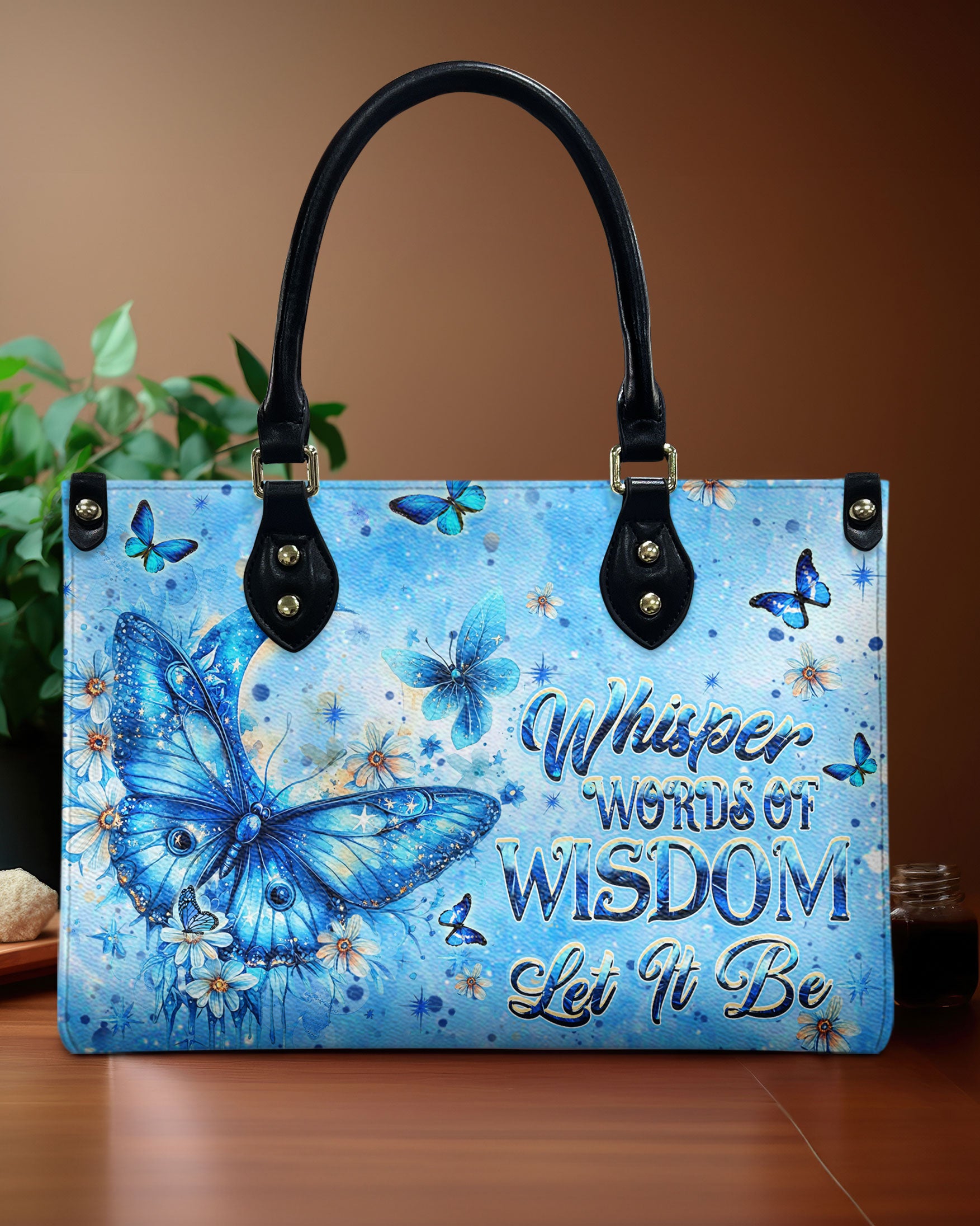 WHISPER WORDS OF WISDOM LET IT BE BUTTERFLY LEATHER HANDBAG - TYHN1111244