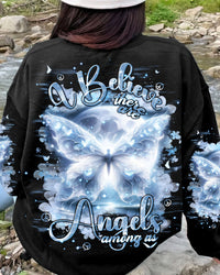 I BELIEVE THERE ARE ANGELS AMONG US BUTTERFLY MOON ALL OVER PRINT - TLNT2602244