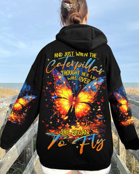 SHE BEGAN TO FLY BUTTERFLY ALL OVER PRINT - TLTR2109234