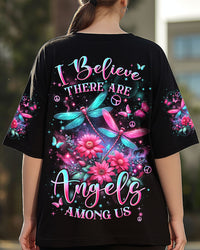 I BELIEVE THERE ARE ANGELS AMONG US DRAGONFLIES ALL OVER PRINT - YHLN1303253