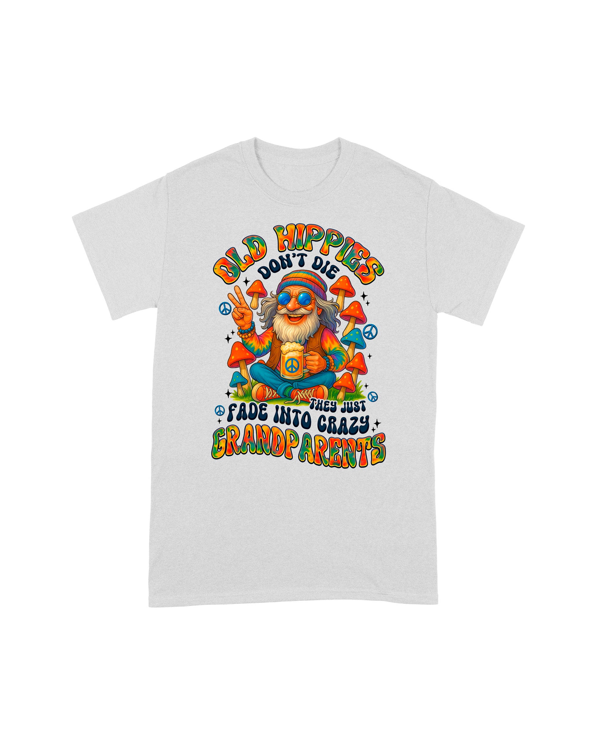 OLD HIPPIES TIE DYE COTTON SHIRT - TYTM1507251