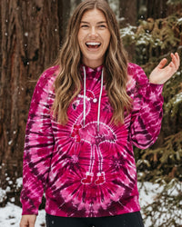 PINK FLAMINGO MERRY CHRISTMAS SWIRL ALL OVER PRINT - TLTW0210261