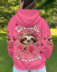 JUST BREATHE SLOTH ROSE ALL OVER PRINT - TLTW2110251