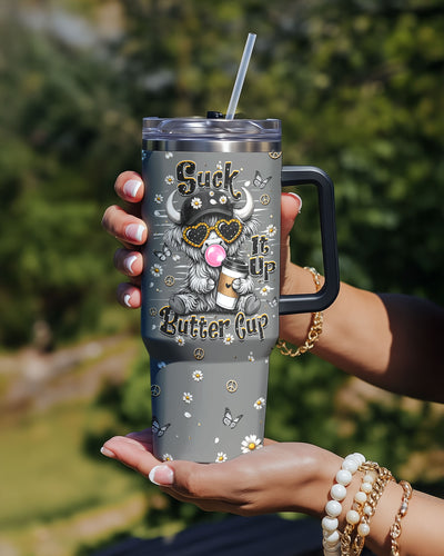 SUCK IT UP BUTTERCUP COW TUMBLER  - TLHN0806262