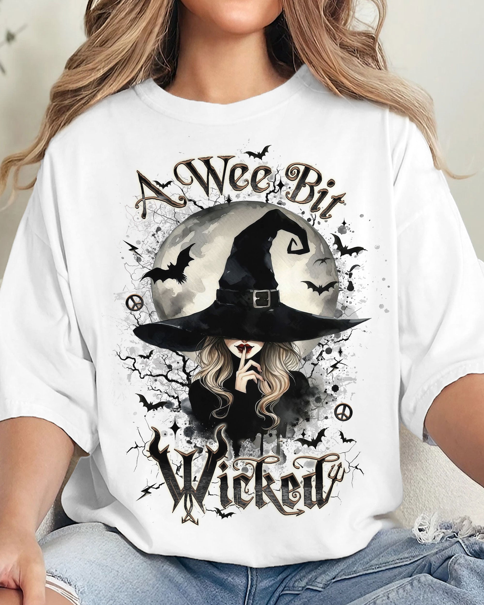 A WEE BIT WICKED HALLOWEEN COTTON SHIRT - YHLT2509246