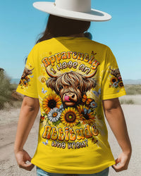 APPARENTLY I HAVE AN ATTITUDE WHO KNEW COW ALL OVER PRINT  - TLTW2612251