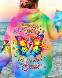 CANCER SUCKS IN EVERY COLOR CANCER AWARENESS ALL OVER PRINT - YHLT1609253