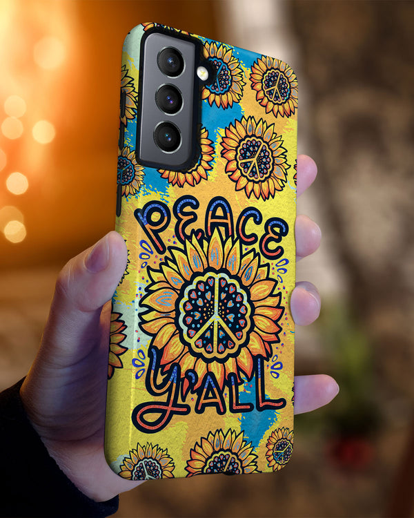 PEACE Y'ALL TIE DYE PHONE CASE - TLTR0606238