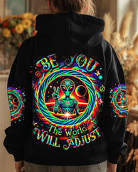 BE YOU THE WORLD WILL ADJUST ALIEN ALL OVER PRINT - YHDU0412244