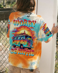 DON'T WORRY BE HIPPIE TIE DYE ALL OVER PRINT - TLTR2205232
