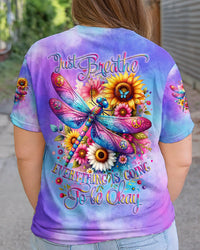 JUST BREATHE DRAGONFLY ALL OVER PRINT - TYTD2510231