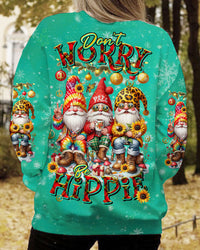 DON'T WORRY BE HIPPIE GNOME CHRISTMAS ALL OVER PRINT - TLTR2510231