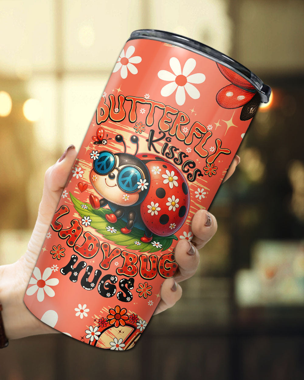BUTTERFLY KISSES AND LADYBUG TUMBLER - TYQY2306256