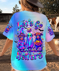 LET'S GO HEIFERS HIGHLAND COW HALLOWEEN ALL OVER PRINT  - TLHN1109264