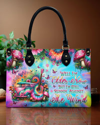 RUNNING AGAINST THE WIND HIPPIE BUS TIE DYE LEATHER HANDBAG - TLNT0107244