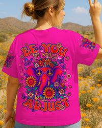 BE YOU THE WORLD WILL ADJUST ELEPHANT ALL OVER PRINT - TLNT0406253